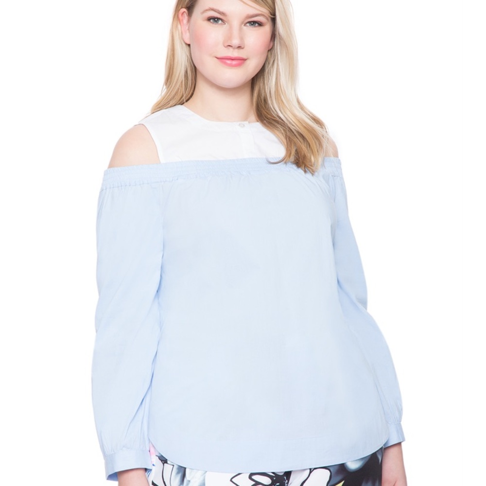 NWT ELOQUII Cold Shoulder Top